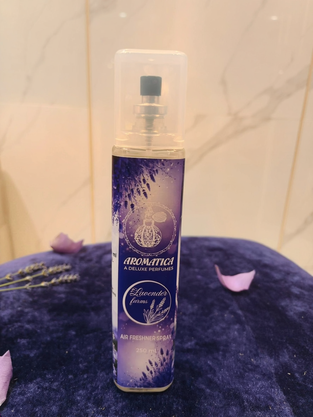 Lavender Farms Premium Air Freshener Spray.