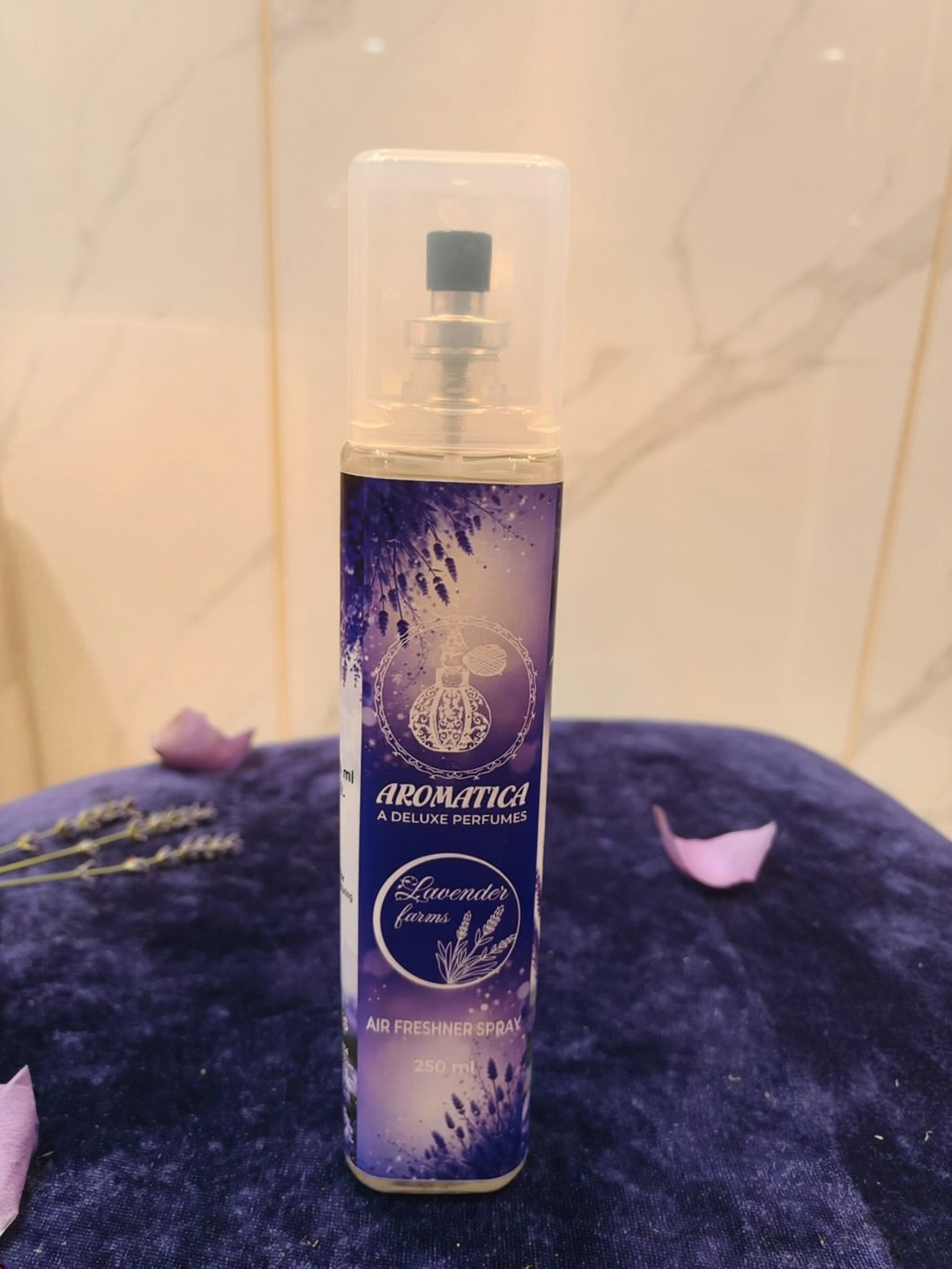 Lavender Farms Premium Air Freshener Spray.