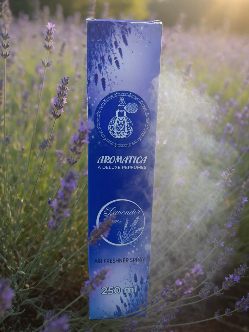 Lavender Farms Premium Air Freshener Spray.