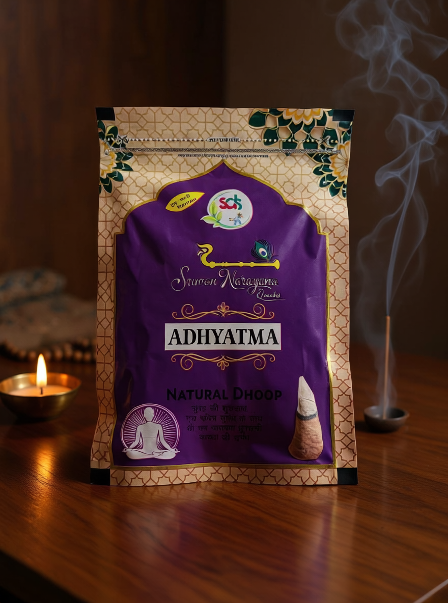 🌿 Shreeman Narayan Natural Dhoop Combo – Sandal, Loban & Adhyatma