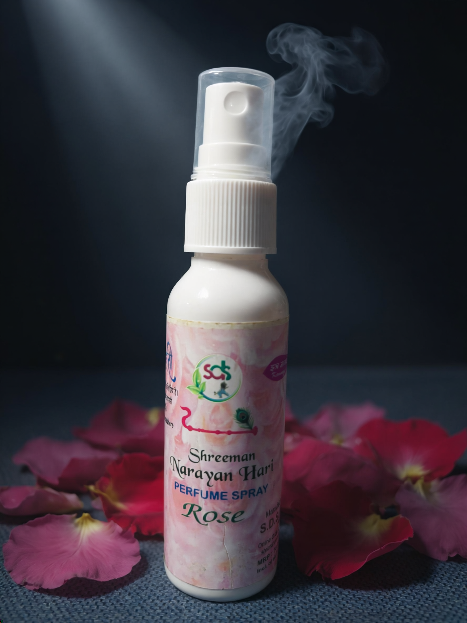 🌸 Shreeman Narayan Hari Perfume Spray – Combo Pack of 4)